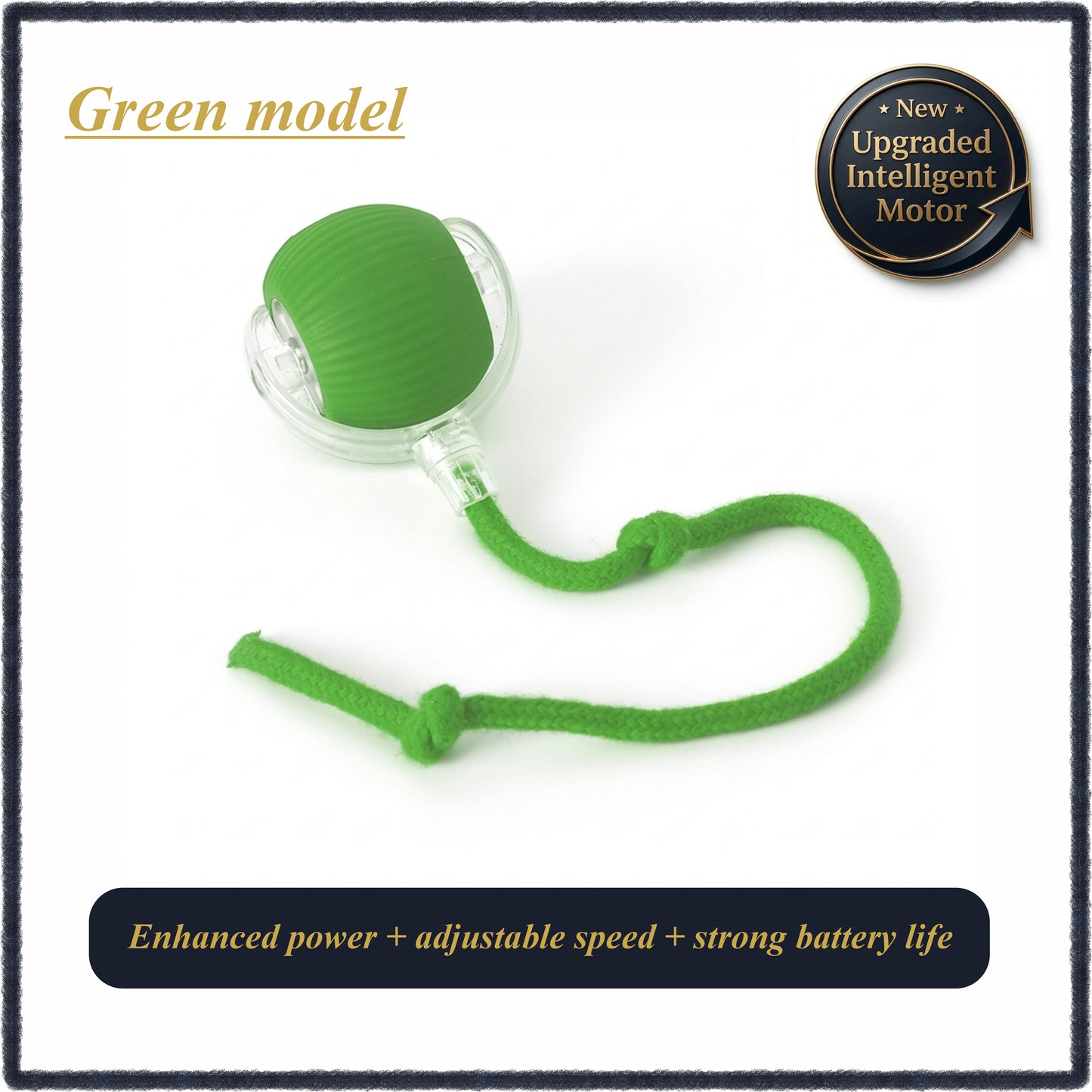 HighRise Chase‑Motion Dog Ball with Adjustable Speed