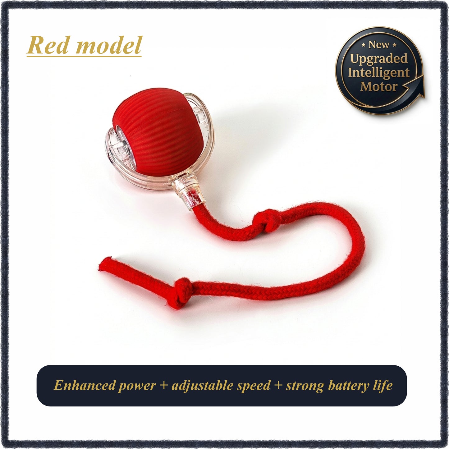 HighRise Chase‑Motion Dog Ball with Adjustable Speed